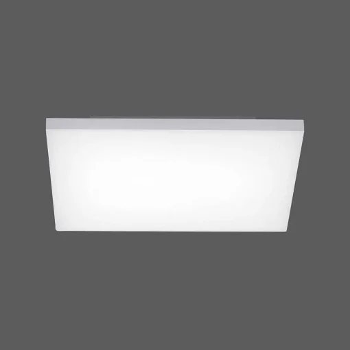 Plafonnier Paul Neuhaus Q-Flag Led Blanc, 1 Lumiere, Telecommandes, Changeur De Couleurs