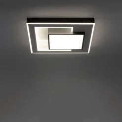 Plafonnier Paul-Neuhaus Q-Alta Led Noir, 1 Lumiere, Telecommandes