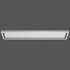 Plafonnier Paul-Neuhaus Q-Kaan Led Acier Brosse, 2 Lumieres, Telecommandes