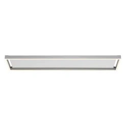 Plafonnier Paul-Neuhaus Q-Kaan Led Acier Brosse, 2 Lumieres, Telecommandes