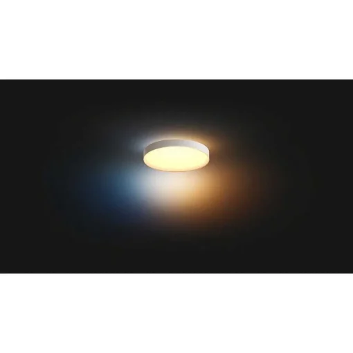 Plafonnier Philips Hue Enrave Led Blanc, 1 Lumiere, Telecommandes
