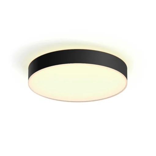 Plafonnier Philips Hue Enrave Led Noir, 1 Lumiere, Telecommandes