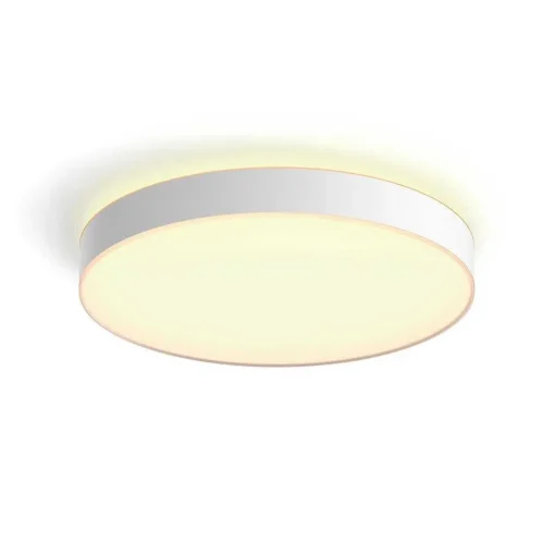 Plafonnier Philips Hue Enrave Led Blanc, 1 Lumiere, Telecommandes