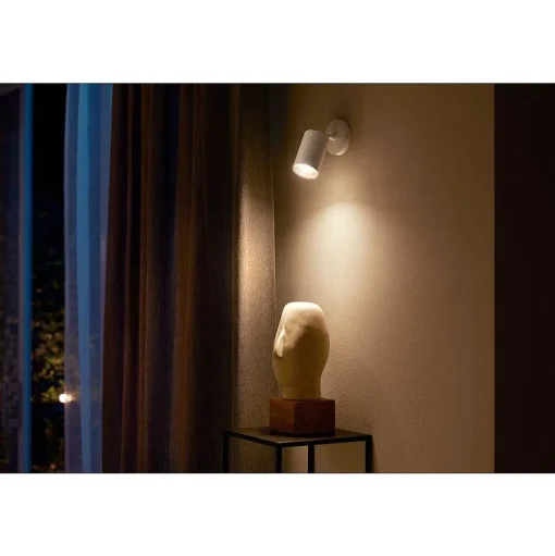 Plafonnier Philips Hue Fugato Led Blanc, 1 Lumiere, Changeur De Couleurs