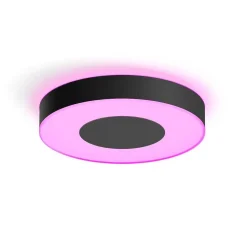 Plafonnier Philips Hue Infuse Led Noir, 1 Lumiere, Changeur De Couleurs