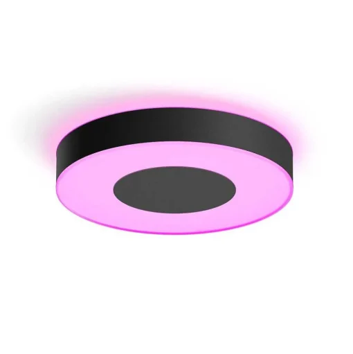 Plafonnier Philips Hue Infuse Led Noir, 1 Lumiere, Changeur De Couleurs