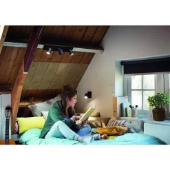 Plafonnier Philips Hue Runner Led Noir, 3 Lumieres, Telecommandes