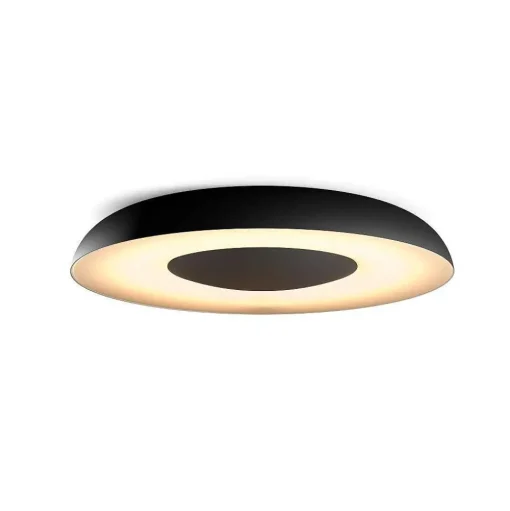 Plafonnier Philips Hue Still Led Noir, 1 Lumiere, Telecommandes