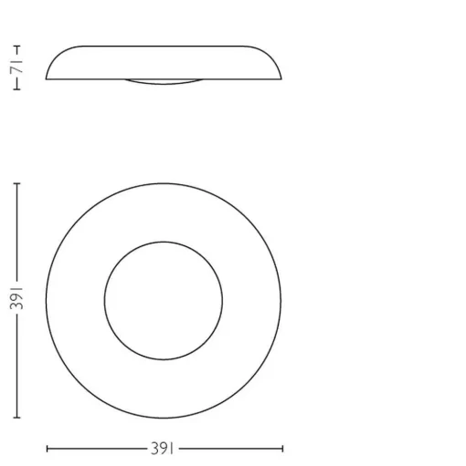 Plafonnier Philips Hue Still Led Blanc, 1 Lumiere, Telecommandes