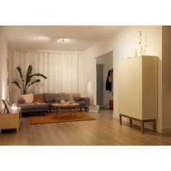 Plafonnier Philips Wiz Imageo Led Blanc, 3 Lumieres, Changeur De Couleurs