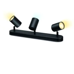Plafonnier Philips Wiz Imageo Led Noir, 3 Lumieres