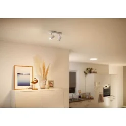 Plafonnier Philips Wiz Imageo Led Blanc, 2 Lumieres