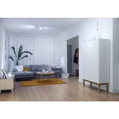 Plafonnier Philips Wiz Imageo Led Blanc, 3 Lumieres, Changeur De Couleurs