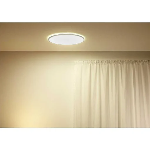 Plafonnier Philips Wiz Superslim Led Blanc, 1 Lumiere, Changeur De Couleurs