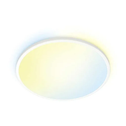Plafonnier Philips Wiz Superslim Led Blanc, 1 Lumiere
