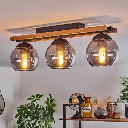 Plafonnier Podre Ecru, 3 Lumieres