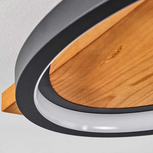 Plafonnier Pompu Led Ecru, 1 Lumiere