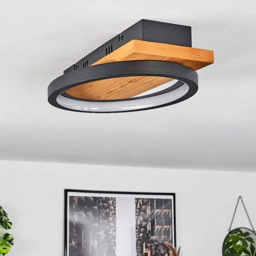 Plafonnier Pompu Led Ecru, 1 Lumiere