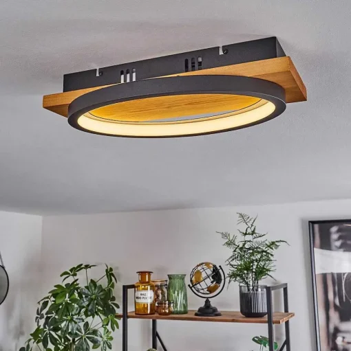 Plafonnier Pompu Led Ecru, 1 Lumiere
