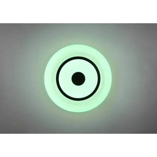 Plafonnier Reality Rana Led Noir, Blanc, 1 Lumiere, Telecommandes, Changeur De Couleurs
