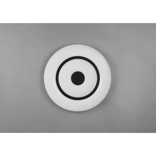 Plafonnier Reality Rana Led Noir, Blanc, 1 Lumiere, Telecommandes, Changeur De Couleurs