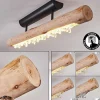 Plafonnier Rodeche Led Bois Clair, Noir, 1 Lumiere