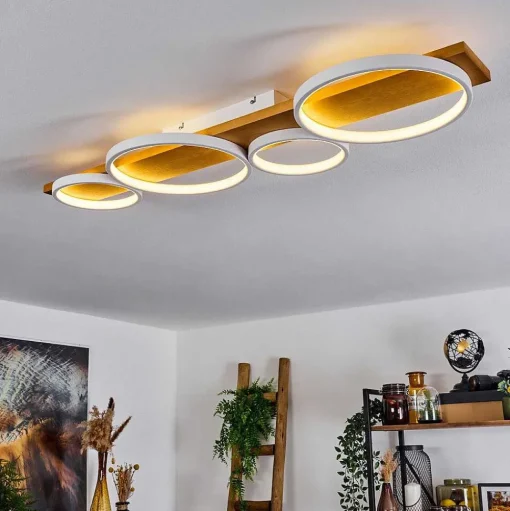 Plafonnier Rodekro Led Ecru, Blanc, 1 Lumiere