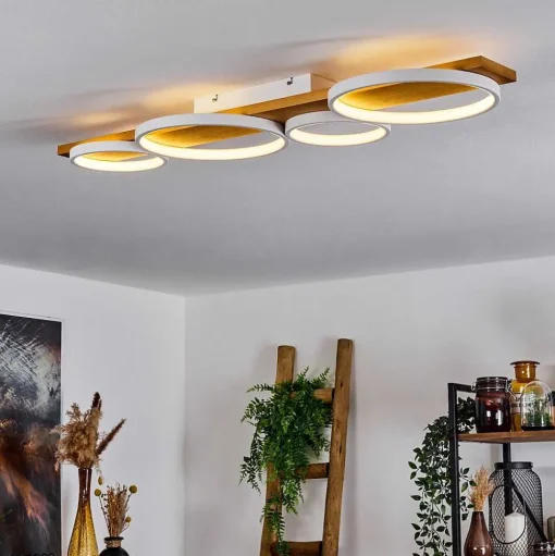 Plafonnier Rodekro Led Ecru, Blanc, 1 Lumiere