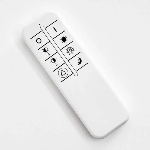 Plafonnier Salmi Led Aluminium, Blanc, 1 Lumiere, Telecommandes