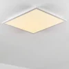 Plafonnier Salmi Led Blanc, 1 Lumiere, Telecommandes, Changeur De Couleurs