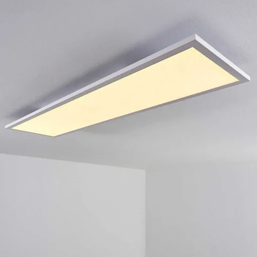 Plafonnier Salmi Led Blanc, 1 Lumiere, Telecommandes, Changeur De Couleurs