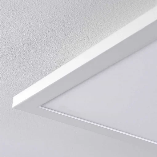 Plafonnier Salmi Led Blanc, 1 Lumiere, Telecommandes, Changeur De Couleurs