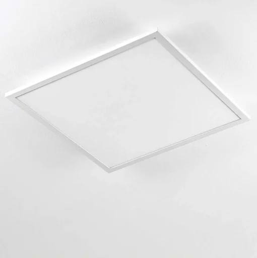 Plafonnier Salmi Led Blanc, 1 Lumiere, Telecommandes, Changeur De Couleurs