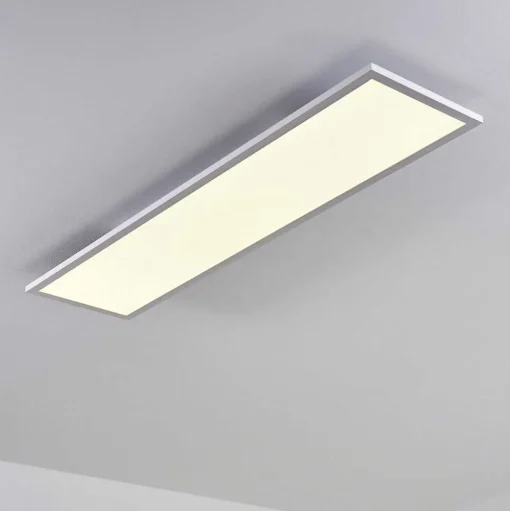 Plafonnier Salmi Led Blanc, 1 Lumiere, Telecommandes, Changeur De Couleurs