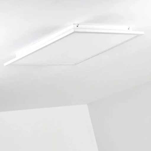 Plafonnier Salmi Led Blanc, 1 Lumiere, Telecommandes, Changeur De Couleurs