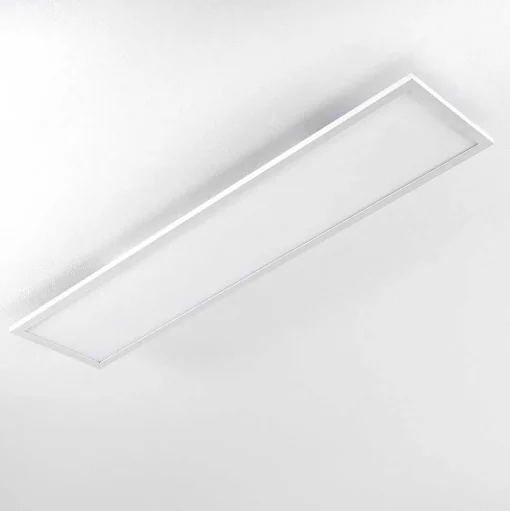 Plafonnier Salmi Led Blanc, 1 Lumiere, Telecommandes, Changeur De Couleurs