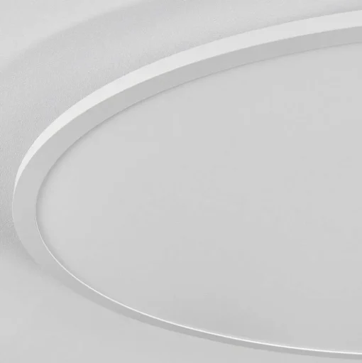 Plafonnier Sani Led Blanc, 1 Lumiere, Telecommandes, Changeur De Couleurs
