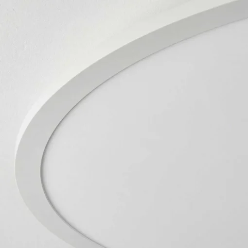 Plafonnier Sani Led Blanc, 1 Lumiere, Telecommandes, Changeur De Couleurs