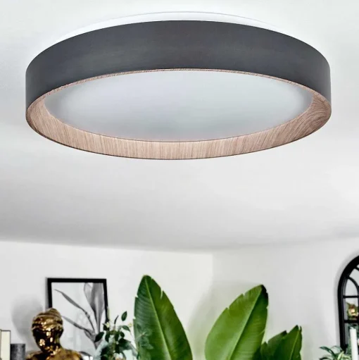 Plafonnier Sassemte Led Blanc, 1 Lumiere