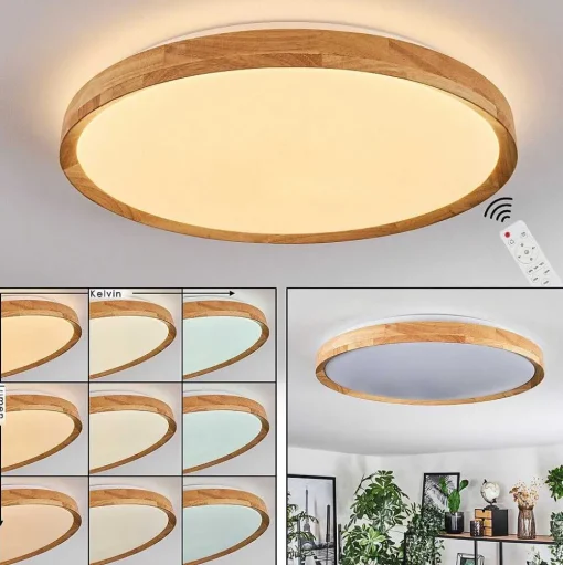 Plafonnier Sofo Led Blanc, 1 Lumiere, Telecommandes