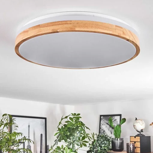 Plafonnier Sofo Led Blanc, 1 Lumiere, Telecommandes
