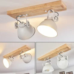 Plafonnier Svanfolk Brun, Blanc, 2 Lumieres