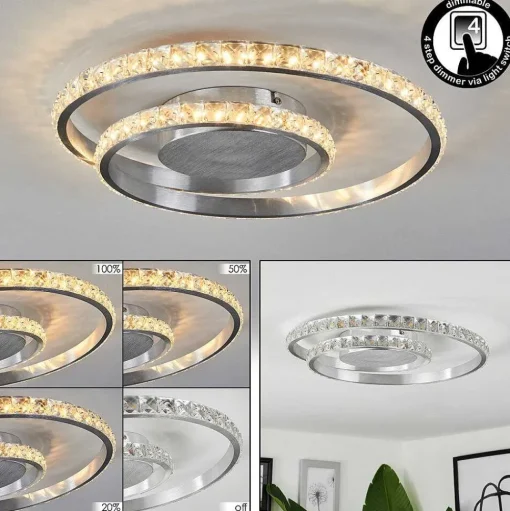 Plafonnier Tanganheira Led Aluminium, 1 Lumiere