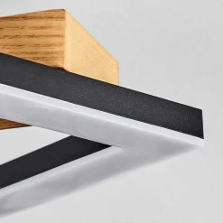 Plafonnier Tavon Led Ecru, Noir, 1 Lumiere