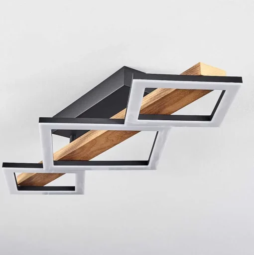 Plafonnier Tavon Led Ecru, Noir, 1 Lumiere
