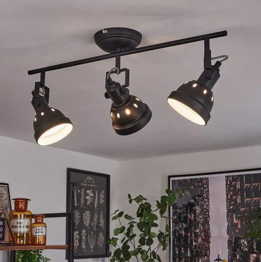 Plafonnier Tita Noir, 3 Lumieres