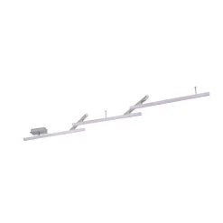 Plafonnier Trio Leuchten Wiz Melby Led Nickel Mat, 1 Lumiere, Telecommandes, Changeur De Couleurs