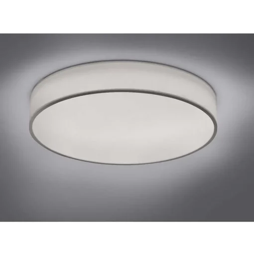 Plafonnier Trio Leuchten Wiz Diamo Led Blanc, 1 Lumiere, Telecommandes, Changeur De Couleurs