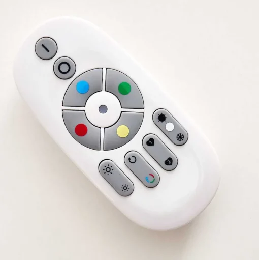 Plafonnier Voisines Led Blanc, 1 Lumiere, Telecommandes, Changeur De Couleurs