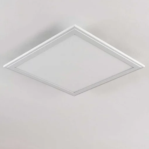 Plafonnier Voisines Led Blanc, 1 Lumiere, Telecommandes, Changeur De Couleurs